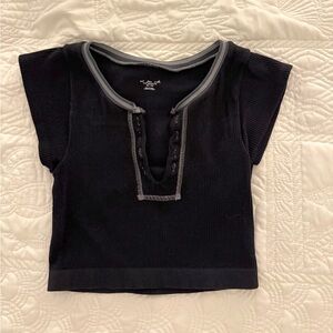 Urban Outfitters Go for Gold Seamless Crop Top